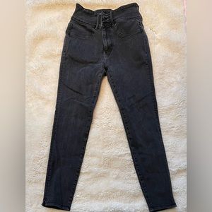 Black High Rise Skinny Jeans